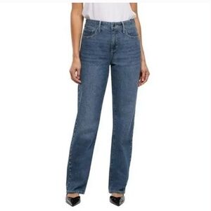 EXPRESS Straight Leg Studded Embellished Jeans Medium Wash Size 8